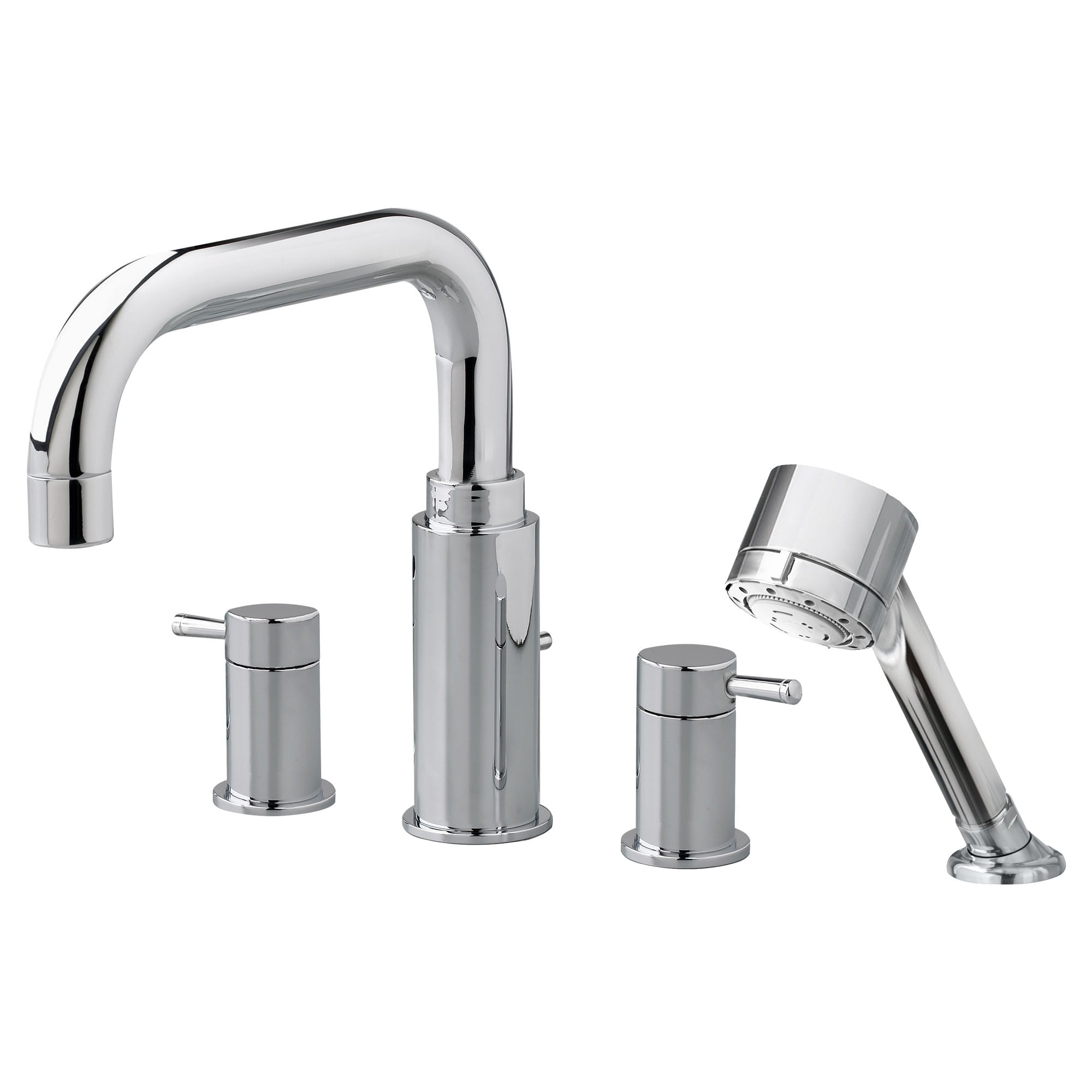 Serin Bathtub Faucet With Lever Handles and Personal Shower for Flash Rough In Valve CHROME